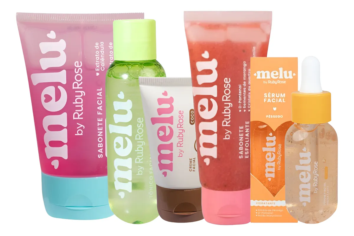 Kit Skin Care Completo Adolescentes Meninas Teen Ruby Rose