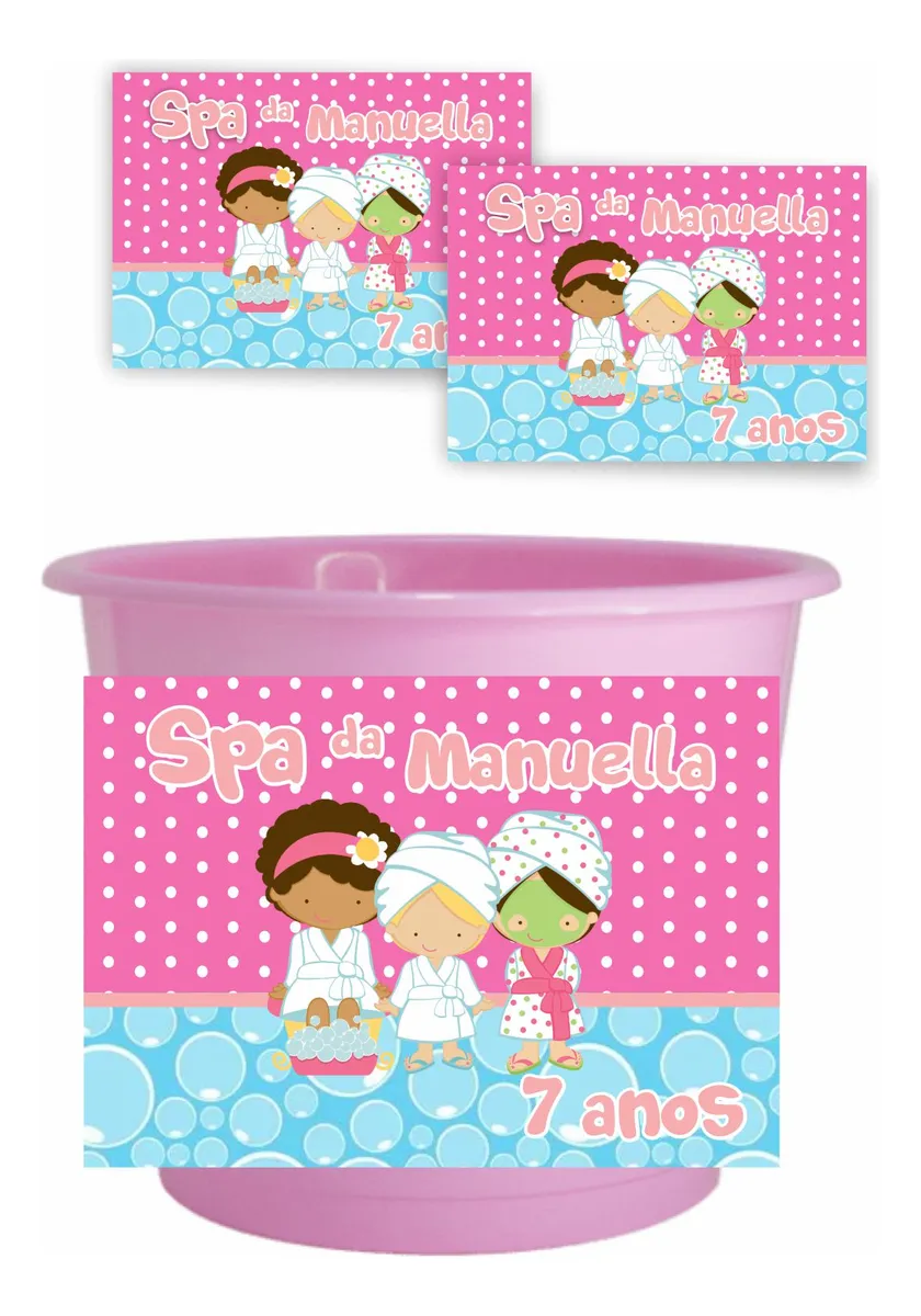 15 Adesivos Spa Personalizados Lembrancinha